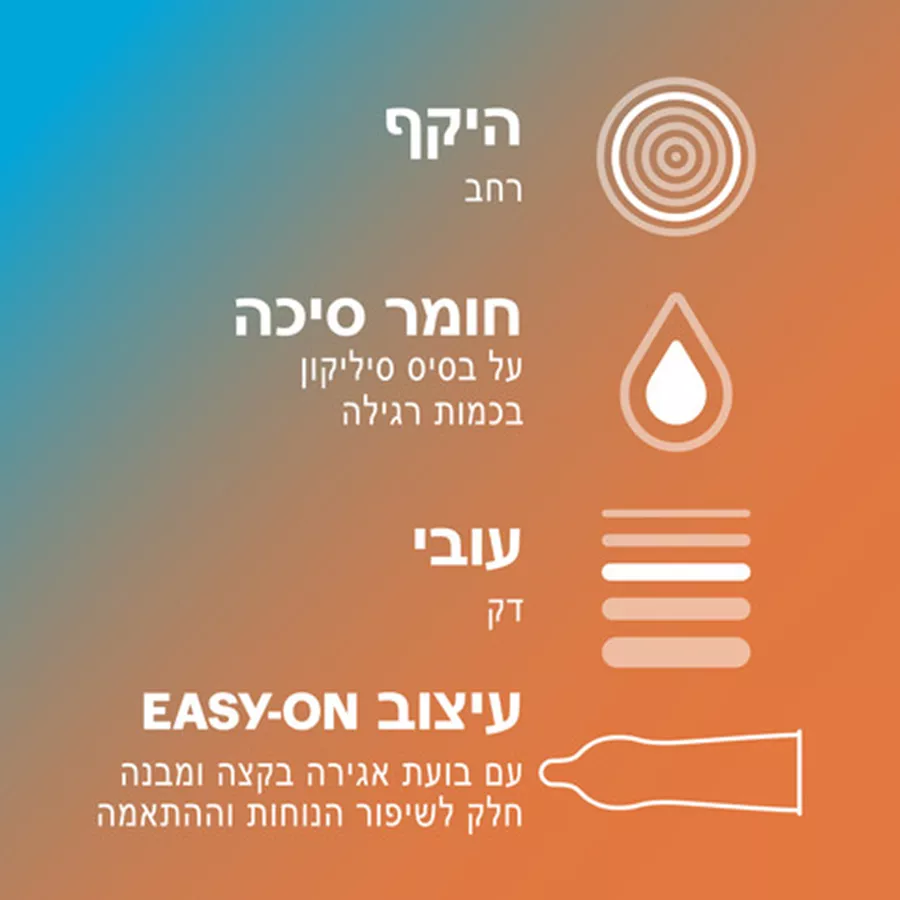 מארז 10 קונדומים דורקס אינוויזיבל XL דקים במיוחד Durex Invisible XL