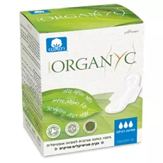 אורגניק תחבושות לזרימה רגילה 10 יחידות Organyc