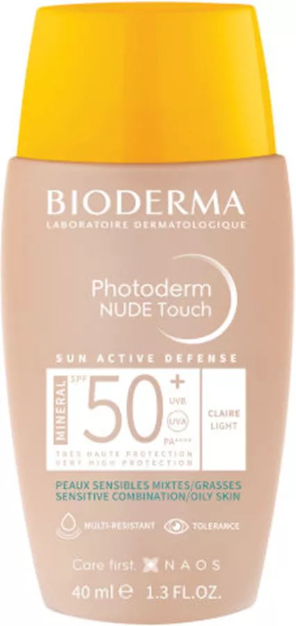 ביודרמה פוטודרם ניוד טאצ' - צבע בהיר Bioderma +SPF50